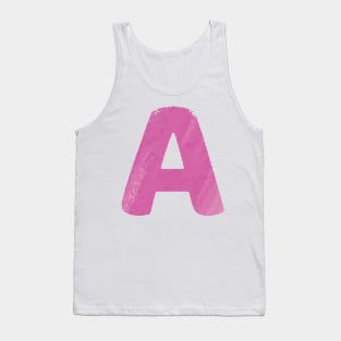 A - first letter of the alphabet in watercolour style Tank Top
